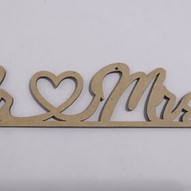 Letrero Mr And Mrs Mdf