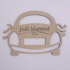 Letrero Para Recién Casados , Just Married Madera Mdf
