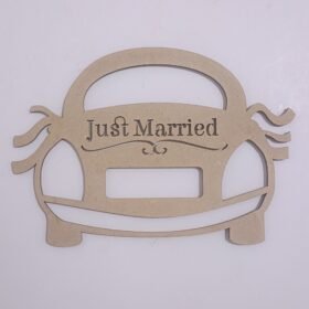 Letrero Para Recién Casados , Just Married Madera Mdf