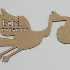 Letrero Bebé En Camino Madera Mdf 3mm