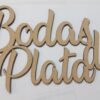 Letrero Bodas de Plata en MDF
