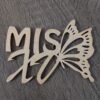 Letrero Mis Xv Mariposa En Mdf