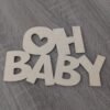 Letrero Oh Baby En Mdf