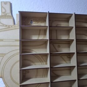 Exhibidor De Carritos Delorean Carritos Hotwheels En Mdf Natural