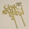 Cake Topper " She Said Yes"